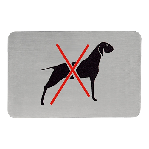 Schild selbstklebend "Hunde verboten" - 11x6 cm
